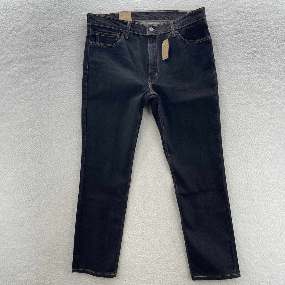 Levis 511 Jeans Men 38x32 Black Slim Fit Dark Wash Stretch Denim Grunge Goth NEW